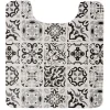 Gifi Aménagement Salle De Bain^Tapis WC pvc design carreau de ciment gris