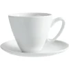 Best Gifi Tasse à café blanche avec sous tasse modèle slide
