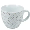 Best Gifi Tasse à café blanche à motif taupe