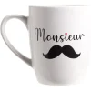 Outlet Gifi Tasse en céramique Monsieur ou Madame H12 cm