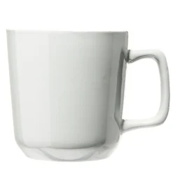 Outlet Gifi Tasse en grès carrée gris avec anse Ø9,4xH10cm 420ml