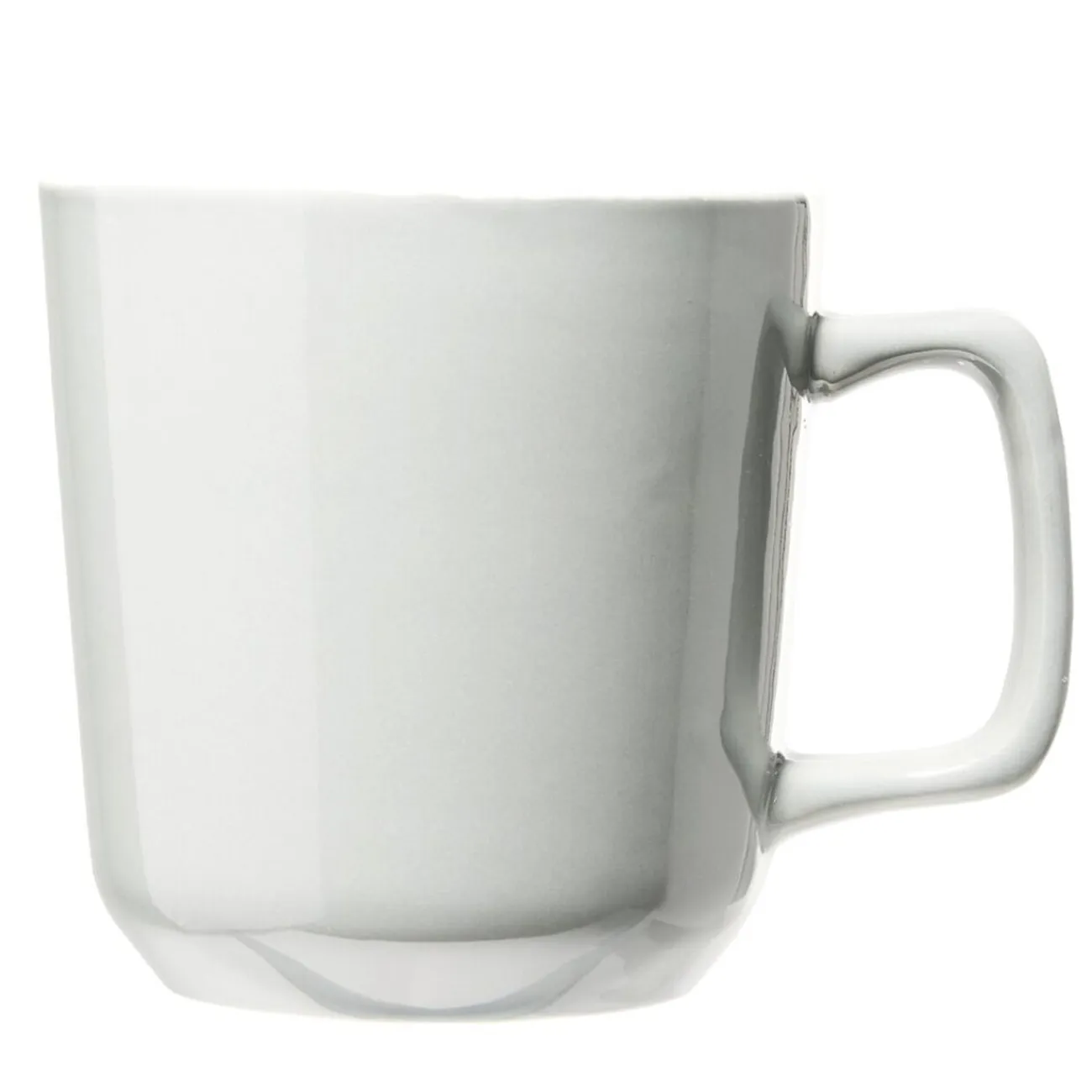 Outlet Gifi Tasse en grès carrée gris avec anse Ø9,4xH10cm 420ml