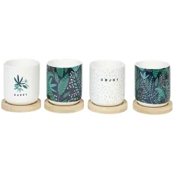 Outlet Gifi Tasse à expresso avec sous tasse bambou x4