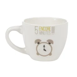Sale Gifi Tasse à expresso porcelaine blanc à motif réveil 9 cl
