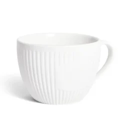 Best Gifi Tasse porcelaine 42cl strie embossée blanche