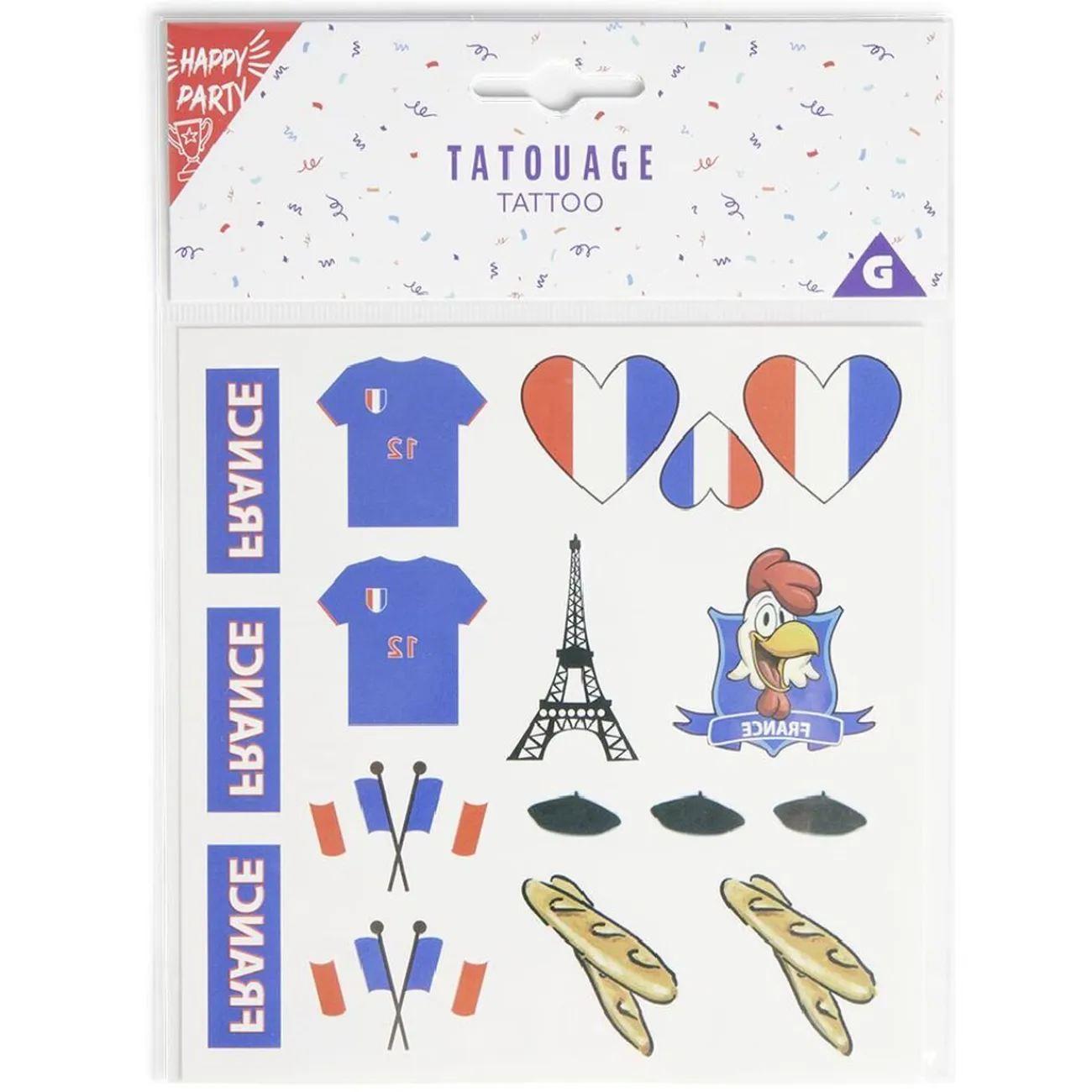 Gifi Beauté^Tatouage temporaire équipe de France