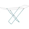 Gifi Entretien Du Linge|Étendoir à linge horizontal turquoise et blanc 18 m d'étendage