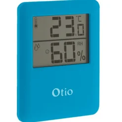 Gifi Accessoires Électriques^Thermomètre / Hygromètre numérique magnétique bleu OTIO