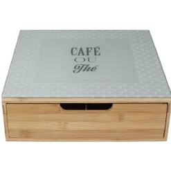 Hot Gifi Tiroir toutes dosettes design "Café ou thé"