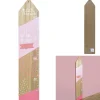 Gifi Rangement|Toise bois fille Little Princesse blanc et rose 70 à 140cm