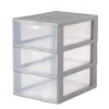 Gifi Rangement|Tour de rangement A5 plastique gris
