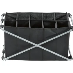 Gifi Rangement|Tour de rangement pliable 10 compartiments noir