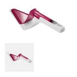 Best Gifi Tranche pelle à tarte Metaltex avec poussoir blanc et rouge