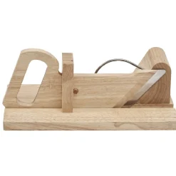 New Gifi Trancheuse à charcuterie en bois naturel