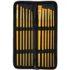 Gifi Beauté^Trousse avec pinceau doré en bois x12