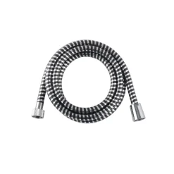 Gifi Equipement Douche^Tuyau de douche gris argenté et noir 2 m