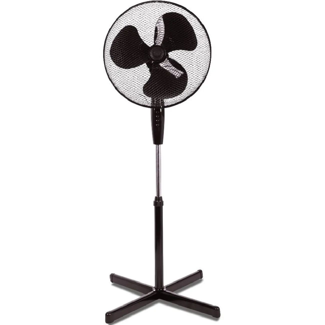 Gifi Ventilateur^Ventilateur sur pied - 3 vitesses - 45W - Noir