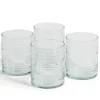 Outlet Gifi Verre bas 28cl en verre recyclé transparent Ø7,7xH8,5cm