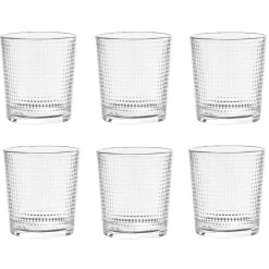 Best Gifi Verre bas transparent martelé 28cl x6