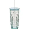 Outlet Gifi Verre Coca-Cola verre transparent avec couvercle et paille