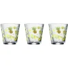 Best Gifi Verre conique bas motif exotique 25,5 cl x3