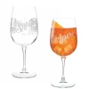 Sale Gifi Verre à pied décor apéritif 50 cl x2