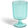 Best Gifi Verre à pied strié 300ml plastique Ø8xH12,5cm- 3 coloris
