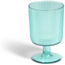 Best Gifi Verre à pied strié 300ml plastique Ø8xH12,5cm- 3 coloris