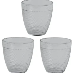 Best Gifi Verre transparent à relief x 3