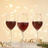 Sale Gifi Verre à vin avec ruban doré x4