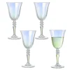 Best Gifi Verre à vin irisé transparent 27cl x4