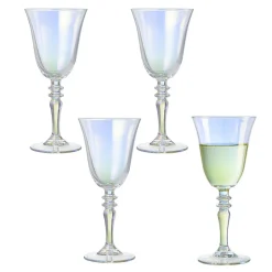 Best Gifi Verre à vin irisé transparent 27cl x4