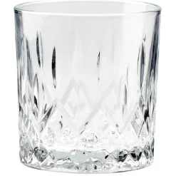 Outlet Gifi Verre à whisky transparent ciselé 33 cl x4