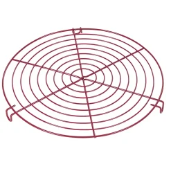 Online Gifi Volette à gâteau ronde en métal rose